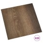 Self-adhesive pallets 20 units PVC 1.86 m² brown by , Floors and carpets - Ref: Foro24-330150, Price: 35,10 €, Discount: %