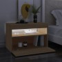 TV cabinet with LED lights Sonoma oak 60x35x40 cm by , TV Furniture - Ref: Foro24-804415, Price: 52,91 €, Discount: %