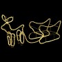 Christmas reindeer and sleigh garden decoration 252 LEDs by , Christmas lights - Ref: Foro24-51256, Price: 51,33 €, Discount: %