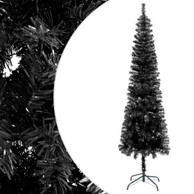 Black slim Christmas tree 120 cm by , Christmas trees - Ref: Foro24-329217, Price: 23,99 €, Discount: %