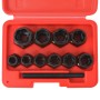 Set of 11 pieces damaged bolt and nut extractor game steel by vidaXL, Hand tools - Ref: Foro24-210378, Price: 24,99 €, Discou...