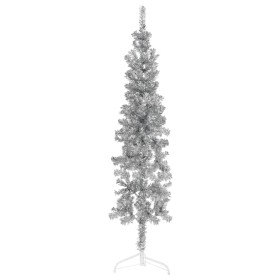 Künstlicher halber Weihnachtsbaum mit silbernem Ständer 150 cm von , Weihnachtsbäume - Ref: Foro24-344595, Preis: 12,99 €, Ra...