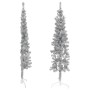 Medio árbol de Navidad artificial con soporte plateado 150 cm de , Arboles de navidad - Ref: Foro24-344595, Precio: 12,69 €, ...