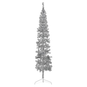 Artificial half Christmas tree with silver stand 210 cm by , Christmas trees - Ref: Foro24-344597, Price: 17,87 €, Discount: %