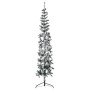 Mitad árbol Navidad artificial delgado con nieve 210 cm de , Arboles de navidad - Ref: Foro24-344607, Precio: 27,84 €, Descue...