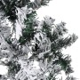 Mitad árbol Navidad artificial delgado con nieve 210 cm de , Arboles de navidad - Ref: Foro24-344607, Precio: 27,84 €, Descue...