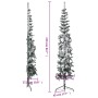 Half thin artificial Christmas tree with snow 210 cm by , Christmas trees - Ref: Foro24-344607, Price: 27,84 €, Discount: %