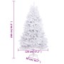 Artificial Christmas tree with hinges and white stand 240cm by , Christmas trees - Ref: Foro24-357788, Price: 134,95 €, Disco...