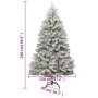 Hinged artificial Christmas tree with flocked snow 240 cm by , Christmas trees - Ref: Foro24-357795, Price: 184,31 €, Discoun...