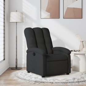 Sillón reclinable de tela negro de , Sillones - Ref: Foro24-371729, Precio: 222,80 €, Descuento: %