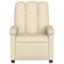 Sillón reclinable de tela crema de , Sillones - Ref: Foro24-371736, Precio: 219,80 €, Descuento: %