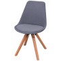 Dining chairs 2 units light gray fabric by vidaXL, dining chairs - Ref: Foro24-243566, Price: 129,62 €, Discount: %