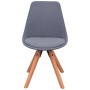 Dining chairs 2 units light gray fabric by vidaXL, dining chairs - Ref: Foro24-243566, Price: 129,62 €, Discount: %