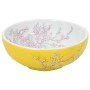 White yellow ceramic round countertop washbasin Φ41x14cm by , Sinks - Ref: Foro24-155053, Price: 112,95 €, Discount: %