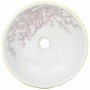 White yellow ceramic round countertop washbasin Φ41x14cm by , Sinks - Ref: Foro24-155053, Price: 112,95 €, Discount: %