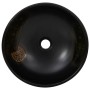 Black ceramic round countertop washbasin Φ41x14 cm by , Sinks - Ref: Foro24-155058, Price: 107,68 €, Discount: %