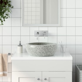 Round gray ceramic countertop washbasin Φ41x14 cm by , Sinks - Ref: Foro24-155064, Price: 89,99 €, Discount: %