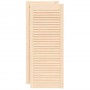 Puerta de armario de lamas 2 uds madera de pino 99,3x39,4 cm de , Puertas de armarios - Ref: Foro24-151134, Precio: 53,03 €, ...