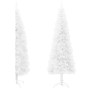 Medio árbol de Navidad artificial con soporte blanco 180 cm de , Arboles de navidad - Ref: Foro24-344566, Precio: 15,73 €, De...