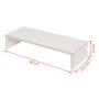 Soporte para pantalla madera contrachapada 60x23,5x12 cm blanco de vidaXL, Muebles TV - Ref: Foro24-243661, Precio: 38,99 €, ...