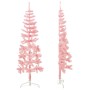 Künstlicher halber Weihnachtsbaum mit rosa Ständer 150 cm von , Weihnachtsbäume - Ref: Foro24-344570, Preis: 13,19 €, Rabatt: %