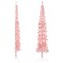 Medio árbol de Navidad artificial con soporte rosa 210 cm de , Arboles de navidad - Ref: Foro24-344572, Precio: 17,50 €, Desc...