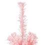 Medio árbol de Navidad artificial con soporte rosa 210 cm de , Arboles de navidad - Ref: Foro24-344572, Precio: 17,50 €, Desc...