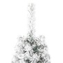 Half thin artificial Christmas tree with snow 240 cm by , Christmas trees - Ref: Foro24-344608, Price: 30,89 €, Discount: %