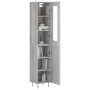 Aparador alto madera contrachapada gris Sonoma 34,5x34x180 cm de , Aparadores - Ref: Foro24-3199207, Precio: 109,98 €, Descue...