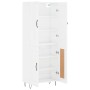 High glossy white plywood sideboard 69.5x34x180 cm by , Sideboards - Ref: Foro24-3198075, Price: 161,66 €, Discount: %