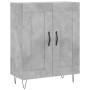 Concrete gray plywood tall sideboard 69.5x34x180 cm by , Sideboards - Ref: Foro24-3198077, Price: 154,99 €, Discount: %