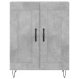 Concrete gray plywood tall sideboard 69.5x34x180 cm by , Sideboards - Ref: Foro24-3198077, Price: 154,99 €, Discount: %