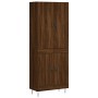 Aparador alto madera contrachapada marrón roble 69,5x34x180 cm de , Aparadores - Ref: Foro24-3198080, Precio: 147,03 €, Descu...