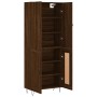 Tall oak brown plywood sideboard 69.5x34x180 cm by , Sideboards - Ref: Foro24-3198080, Price: 147,03 €, Discount: %