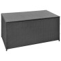 Gartenbox aus synthetischem Rattan schwarz 120x50x60 cm von vidaXL, Aufbewahrungsboxen für den Außenbereich - Ref: Foro24-424...