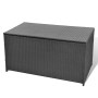 Gartenbox aus synthetischem Rattan schwarz 120x50x60 cm von vidaXL, Aufbewahrungsboxen für den Außenbereich - Ref: Foro24-424...