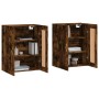 Wall cabinets 2 pcs engineered wood smoked oak by , Sideboards - Ref: Foro24-3198054, Price: 135,99 €, Discount: %