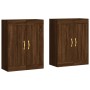 Armarios de pared 2 uds madera de ingeniería marrón roble de , Aparadores - Ref: Foro24-3198056, Precio: 141,32 €, Descuento: %