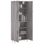 Aparador alto madera contrachapada gris sonoma 69,5x34x180 cm de , Aparadores - Ref: Foro24-3198063, Precio: 147,50 €, Descue...