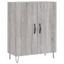 Aparador alto madera contrachapada gris sonoma 69,5x34x180 cm de , Aparadores - Ref: Foro24-3198063, Precio: 147,50 €, Descue...