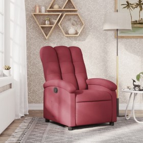 Sillón reclinable de tela rojo tinto de , Sillones - Ref: Foro24-371730, Precio: 222,99 €, Descuento: %