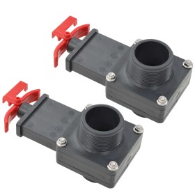 Pool valve 2 units 1.5" by vidaXL, Pool and spa accessories - Ref: Foro24-91744, Price: 27,79 €, Discount: %