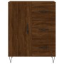 Aparador alto madera contrachapada marrón roble 69,5x34x180 cm de , Aparadores - Ref: Foro24-3198096, Precio: 163,75 €, Descu...