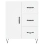 Aparador alto madera contrachapada blanco 69,5x34x180 cm de , Aparadores - Ref: Foro24-3198089, Precio: 169,94 €, Descuento: %