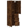 Aparador alto madera contrachapada roble ahumado 69,5x34x180 cm de , Aparadores - Ref: Foro24-3198094, Precio: 166,90 €, Desc...