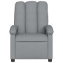 Sillón reclinable de masaje de tela gris claro de , Sillones - Ref: Foro24-371739, Precio: 205,20 €, Descuento: %