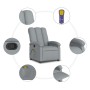 Sillón reclinable de masaje de tela gris claro de , Sillones - Ref: Foro24-371739, Precio: 205,20 €, Descuento: %