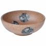 Round brown and blue ceramic countertop washbasin Φ41x14 cm by , Sinks - Ref: Foro24-155057, Price: 87,92 €, Discount: %