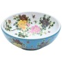 Multicolor ceramic round countertop washbasin Φ41x14 cm by , Sinks - Ref: Foro24-155055, Price: 113,32 €, Discount: %