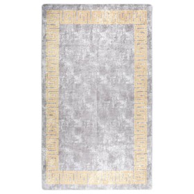 Alfombra lavable antideslizante gris 120x180 cm de , Alfombras - Ref: Foro24-337936, Precio: 35,99 €, Descuento: %